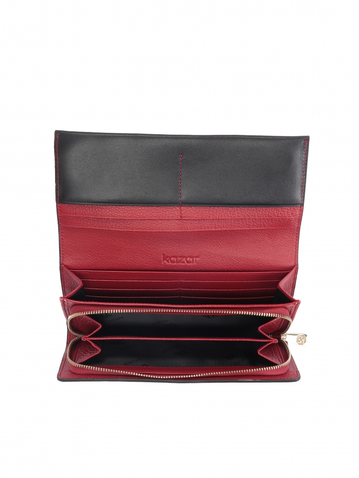 Czarny portfel damski