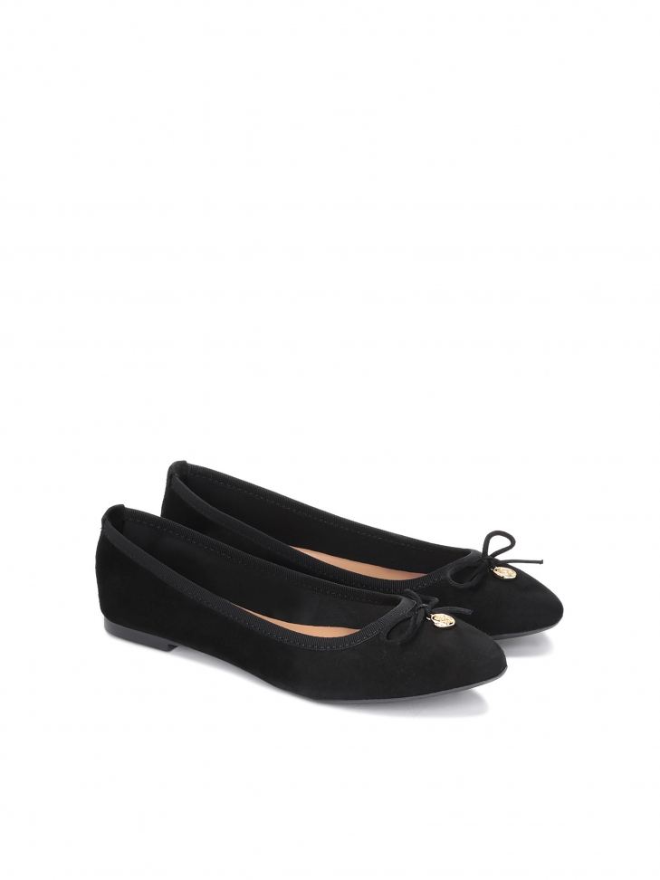 Czarne baleriny damskie