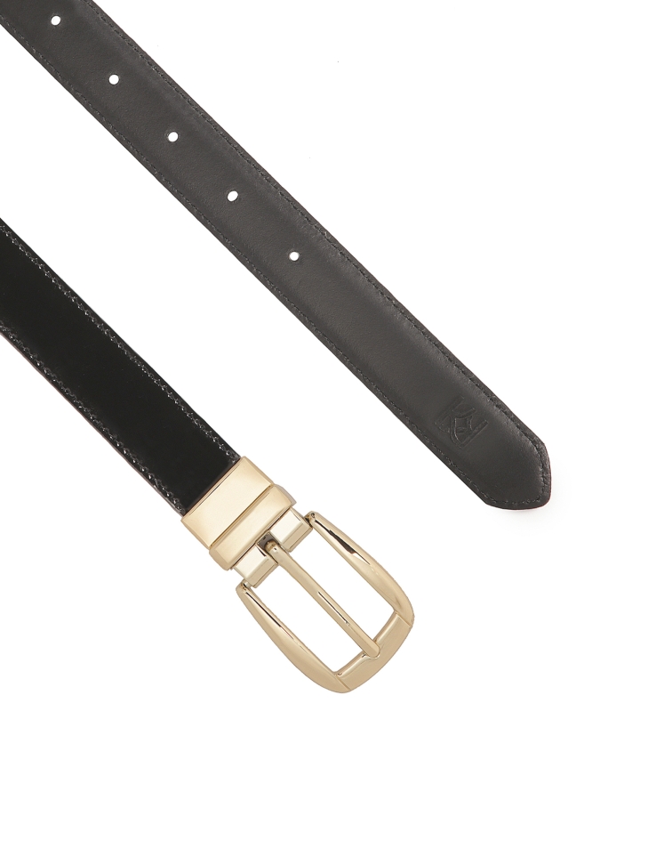 Czarny dwustronny pasek