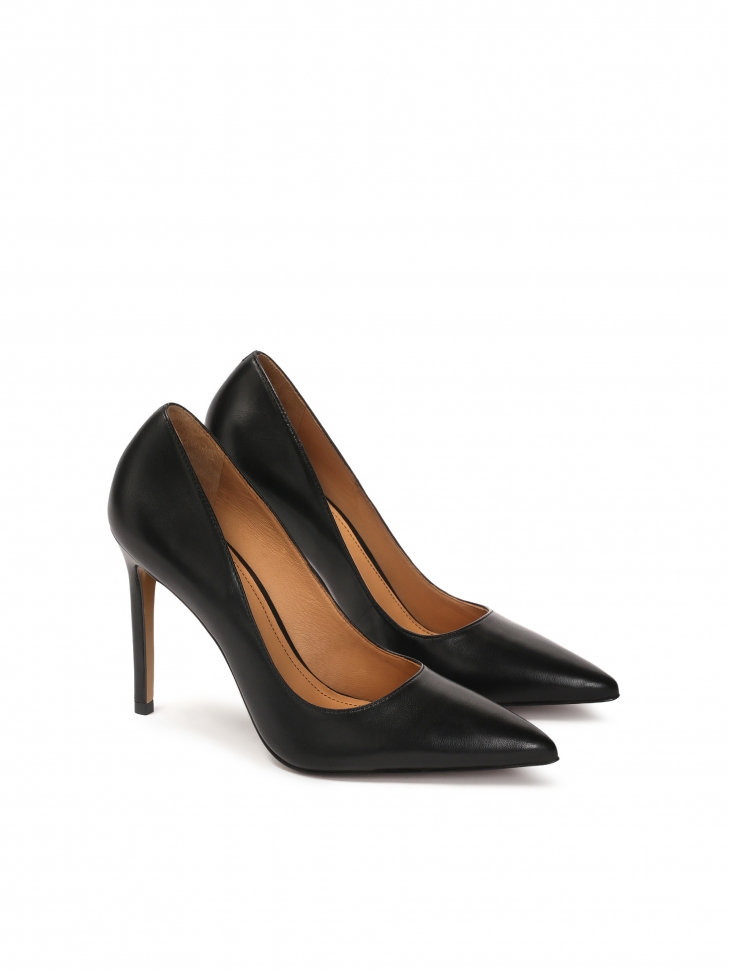 Czarne klasyczne czółenka na szpilce