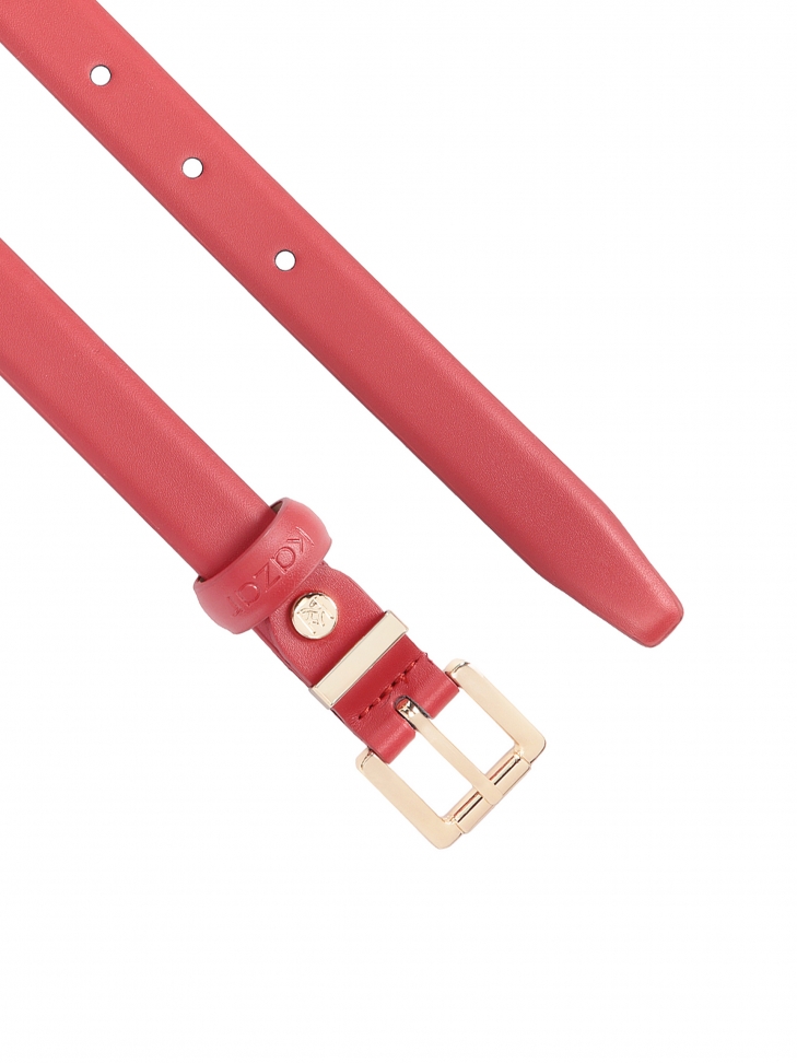 Czerwony wąski pasek w minimalistycznym stylu