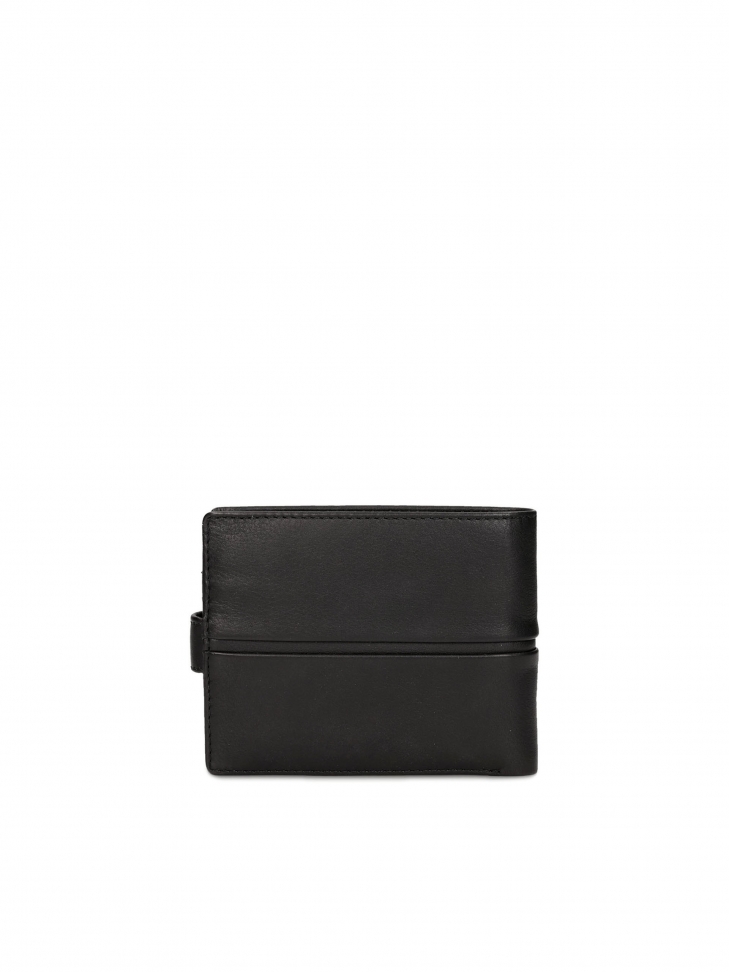Czarny portfel męski