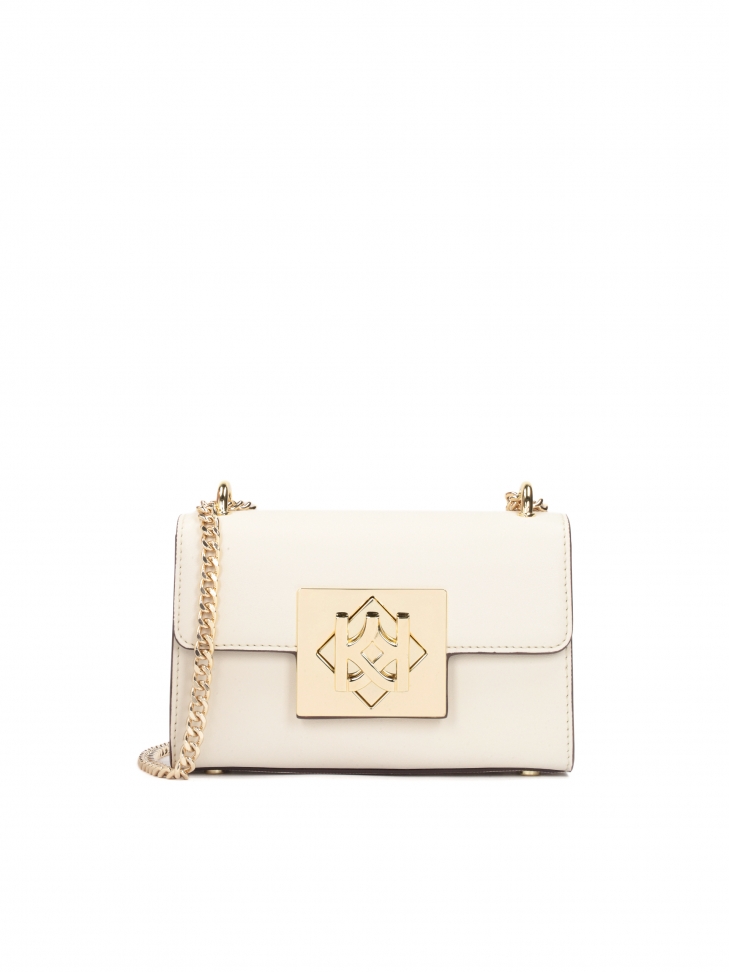 Elegancka torebka na ramię ze skóry licowej