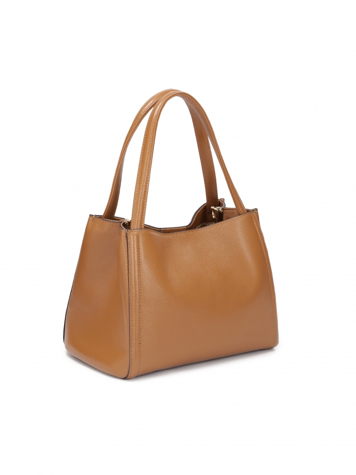 Brązowa torebka z miękkiej skóry