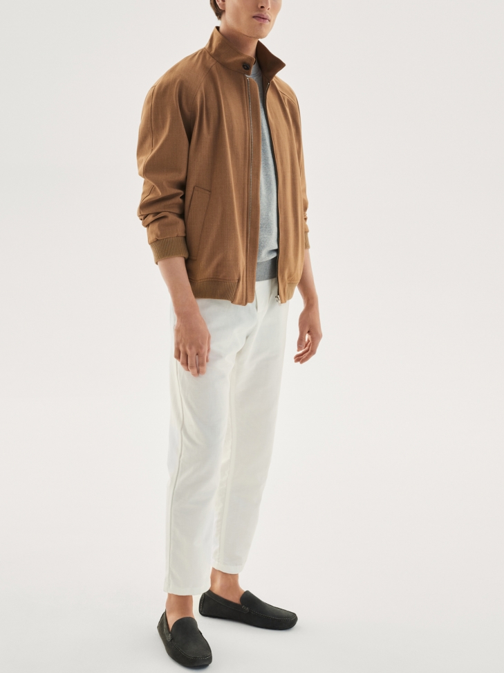 Grafitowe mokasyny męskie