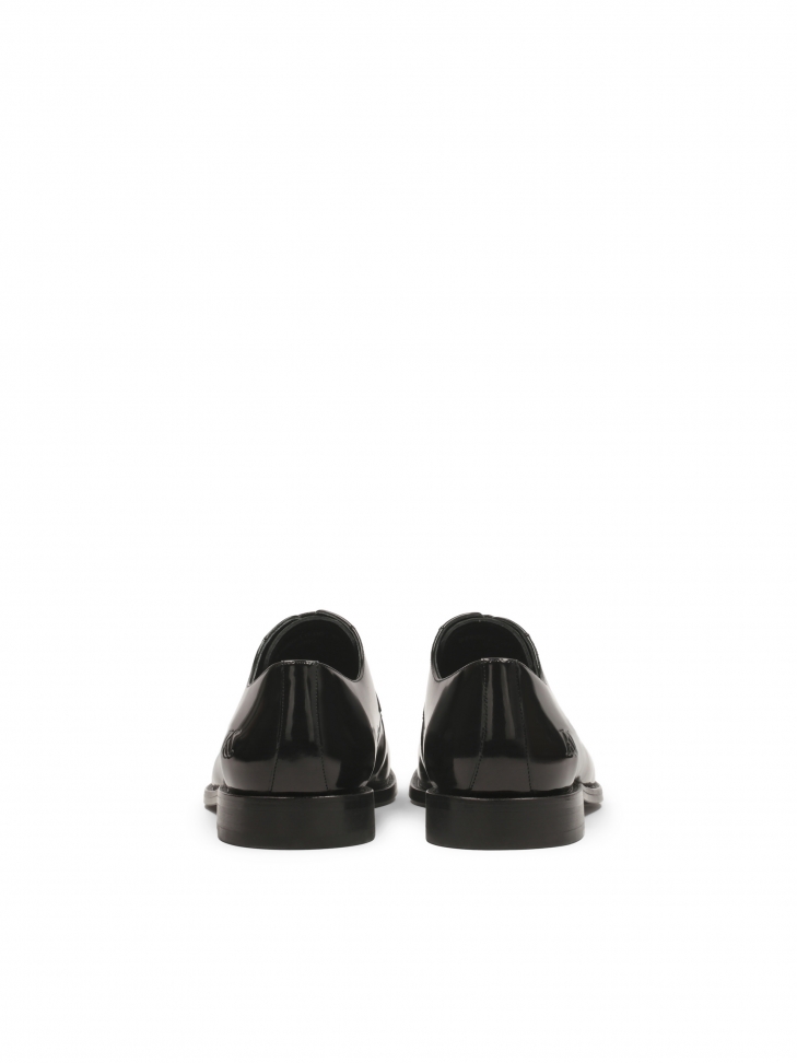 Czarne formalne półbuty męskie