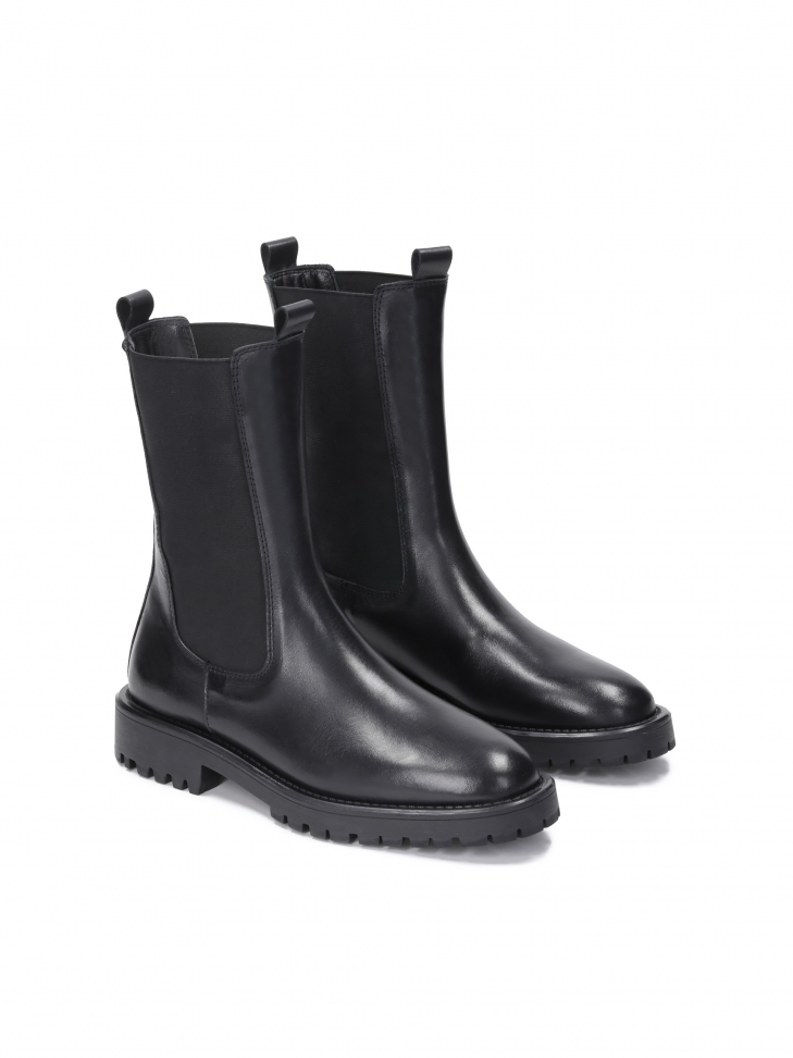 Czarne trzewiki damskie