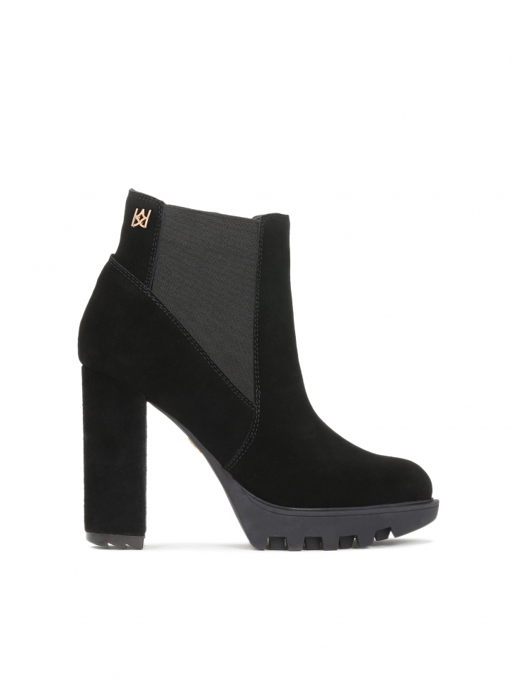 Czarne botki damskie