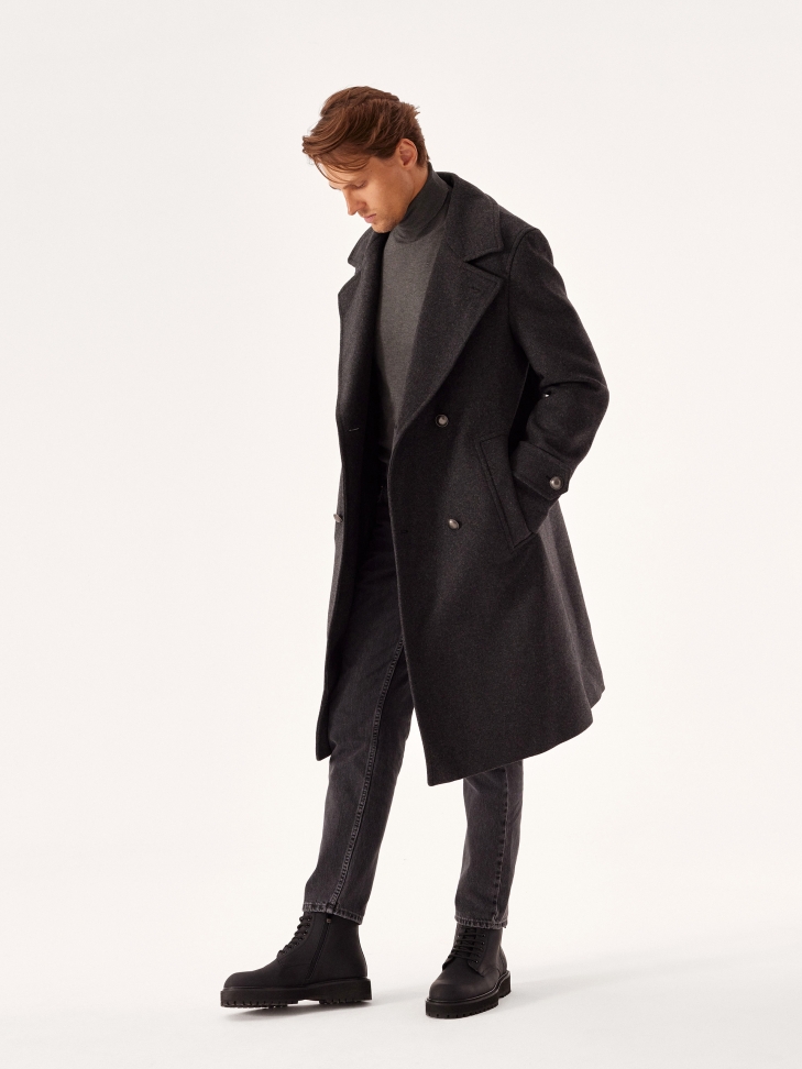 Wygodne skórzane trzewiki męskie z sznurowaniem