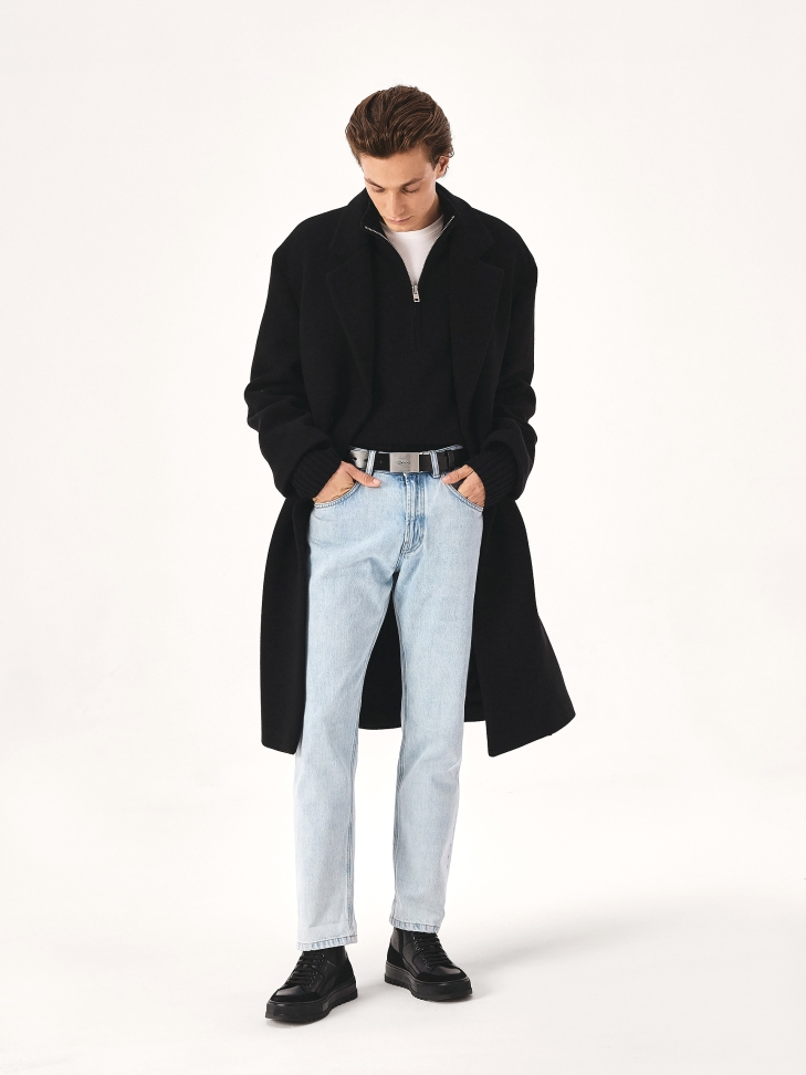 Dwustronny pasek z pełną metalową klamrą