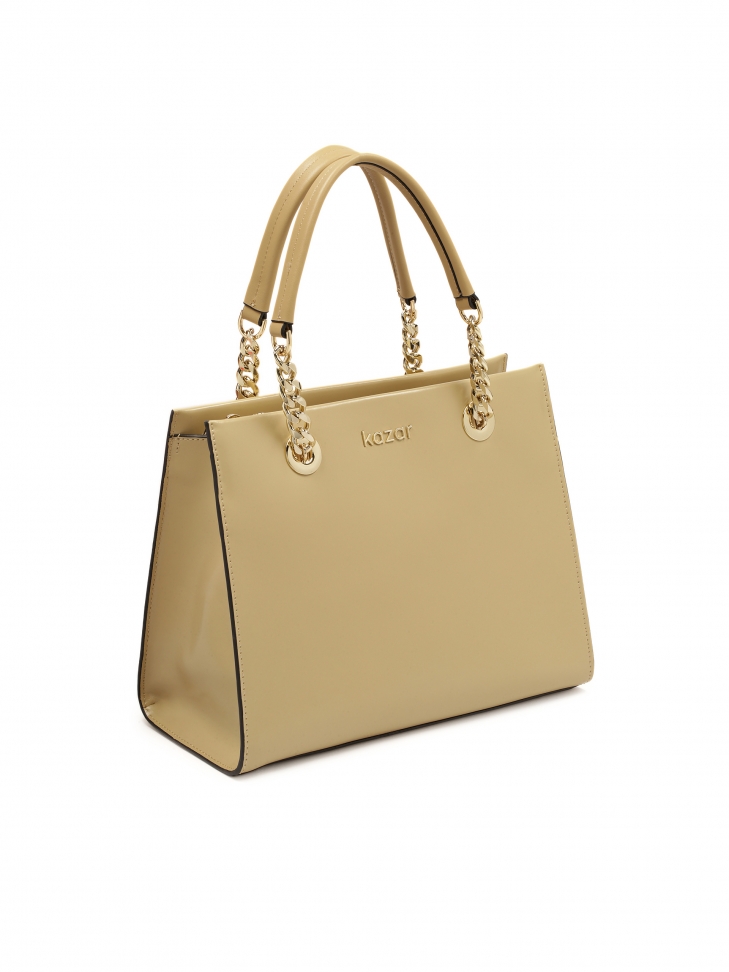 Elegancka torebka z długimi uchwytami na ramię