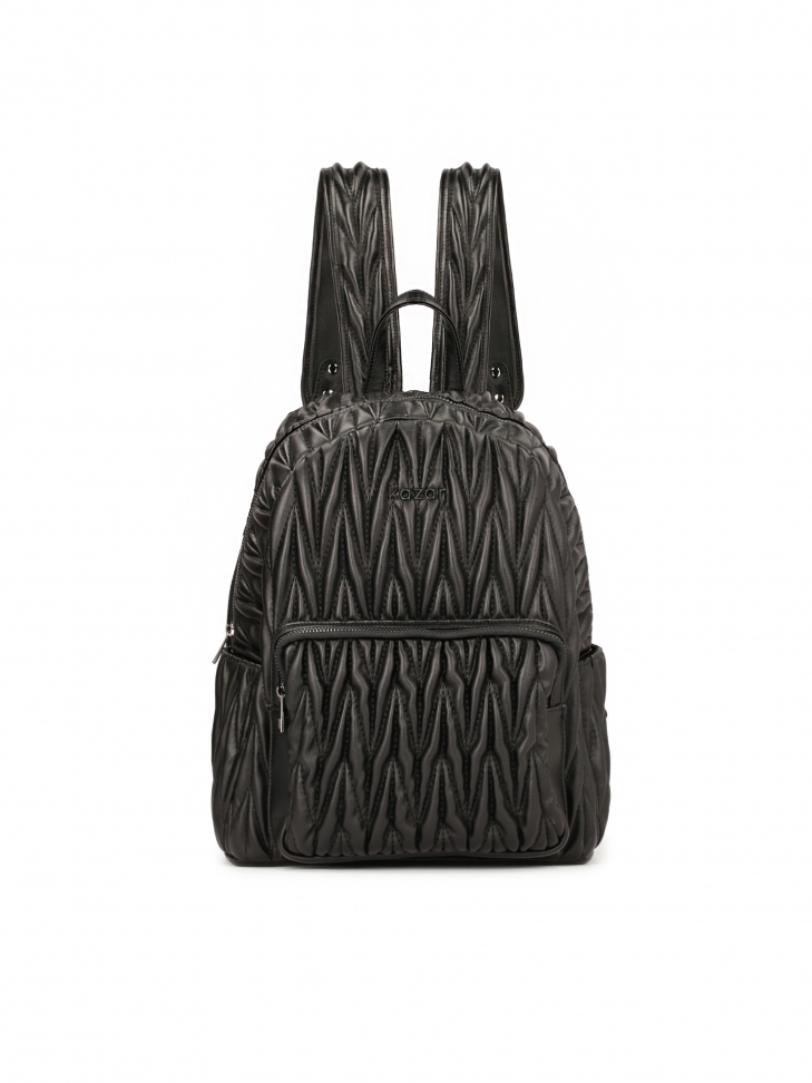 Miękki plecak zdobiony pikowaniem