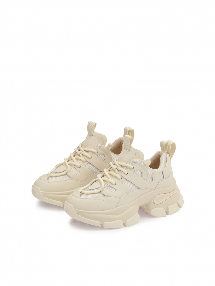 Sneakersy damskie w kolorze off white