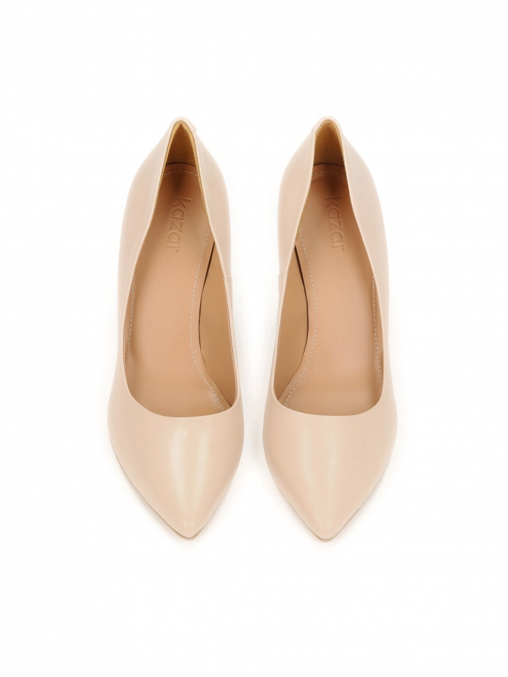 Beżowe czółenka damskie