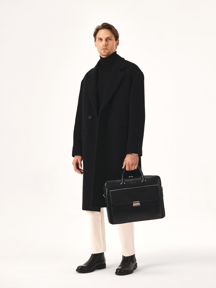 Biznesowa męska torba ze skóry