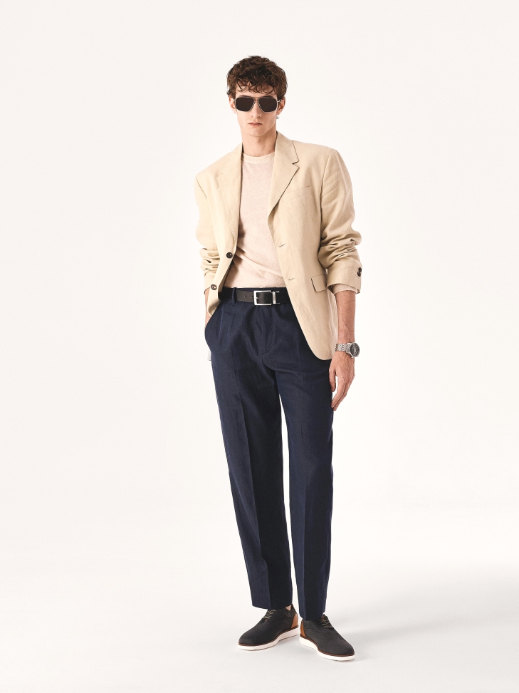 Brązowo-czarny pasek dwustronny