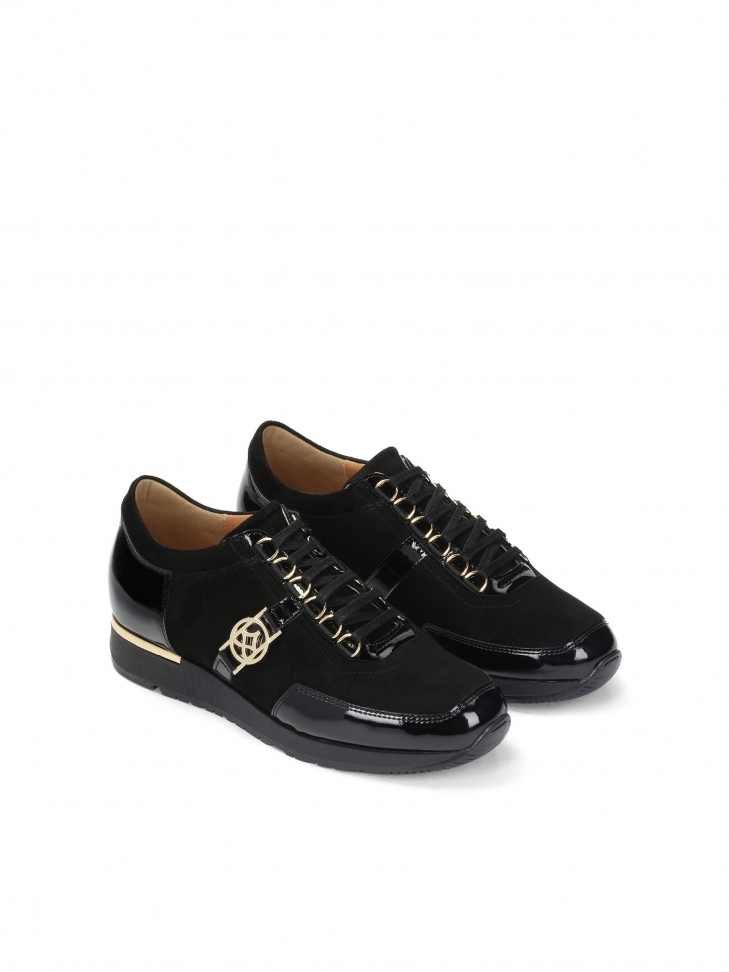 Czarne sneakersy damskie