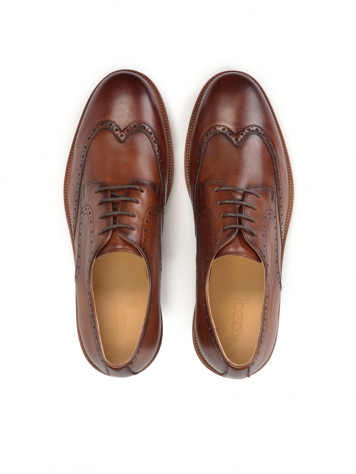 Skórzane półbuty wizytowe Brogsy