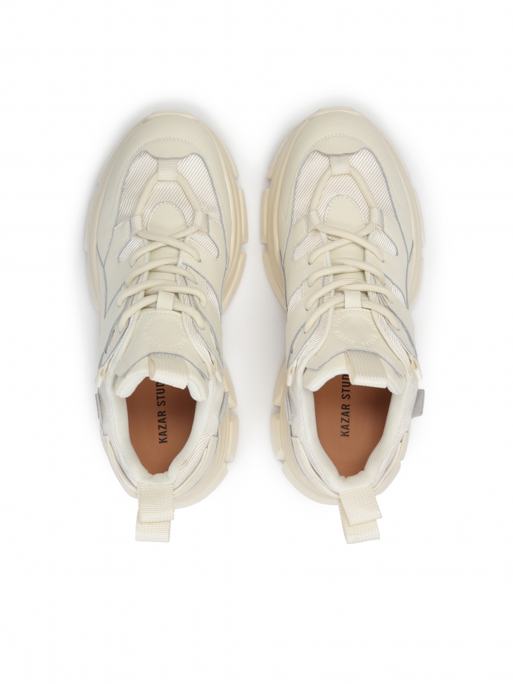 Sneakersy damskie w kolorze off white