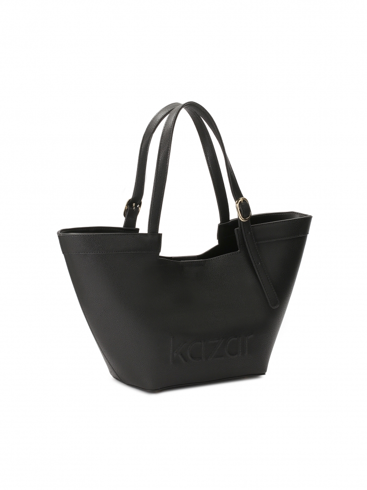 Skórzana torebka na ramię trapez