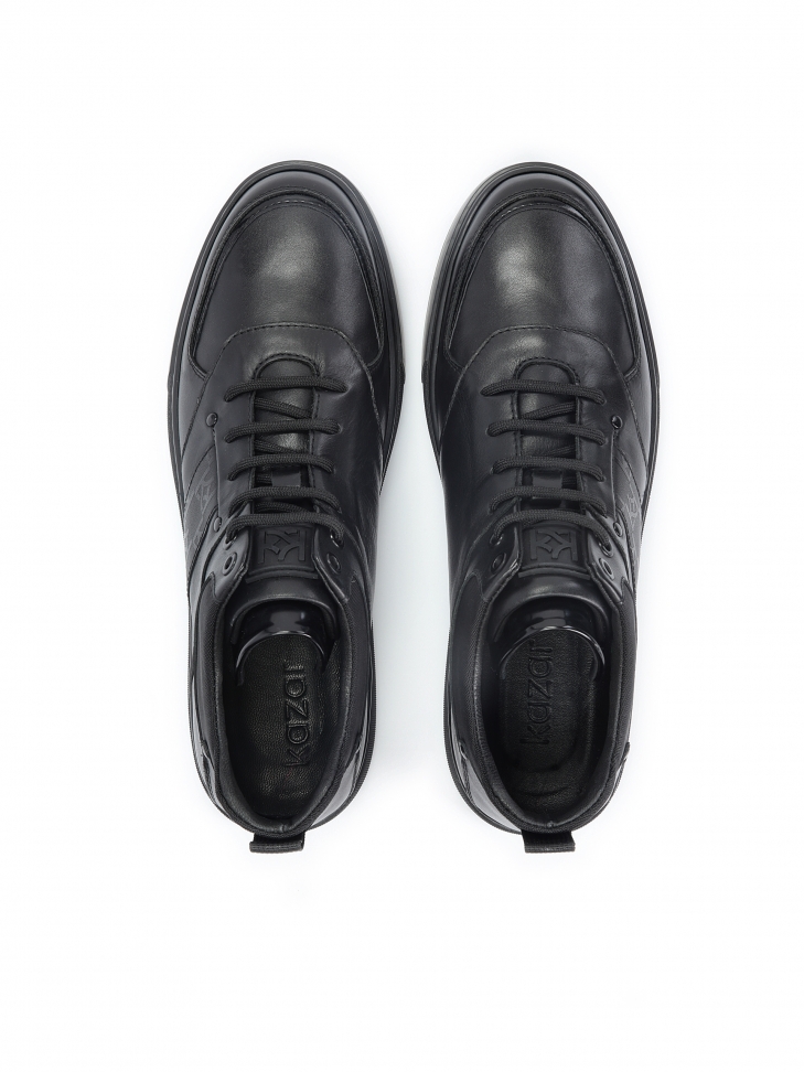 Komfortowe skórzane sneakersy męskie