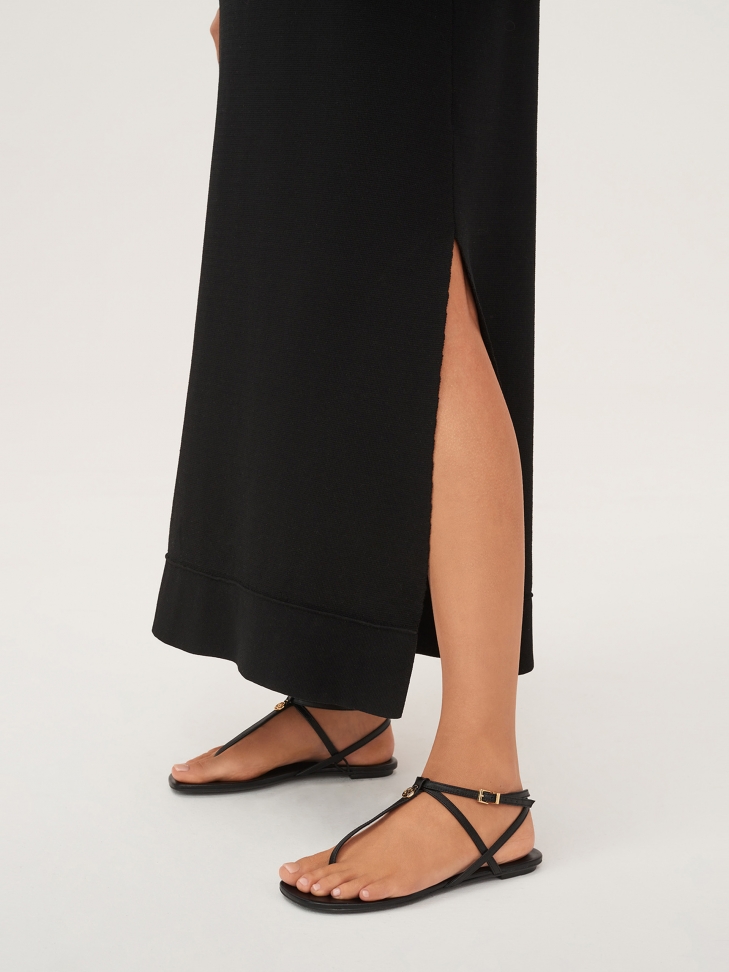 Czarne sandały damskie