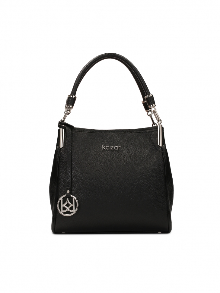 Pojemna skórzana torebka na ramię