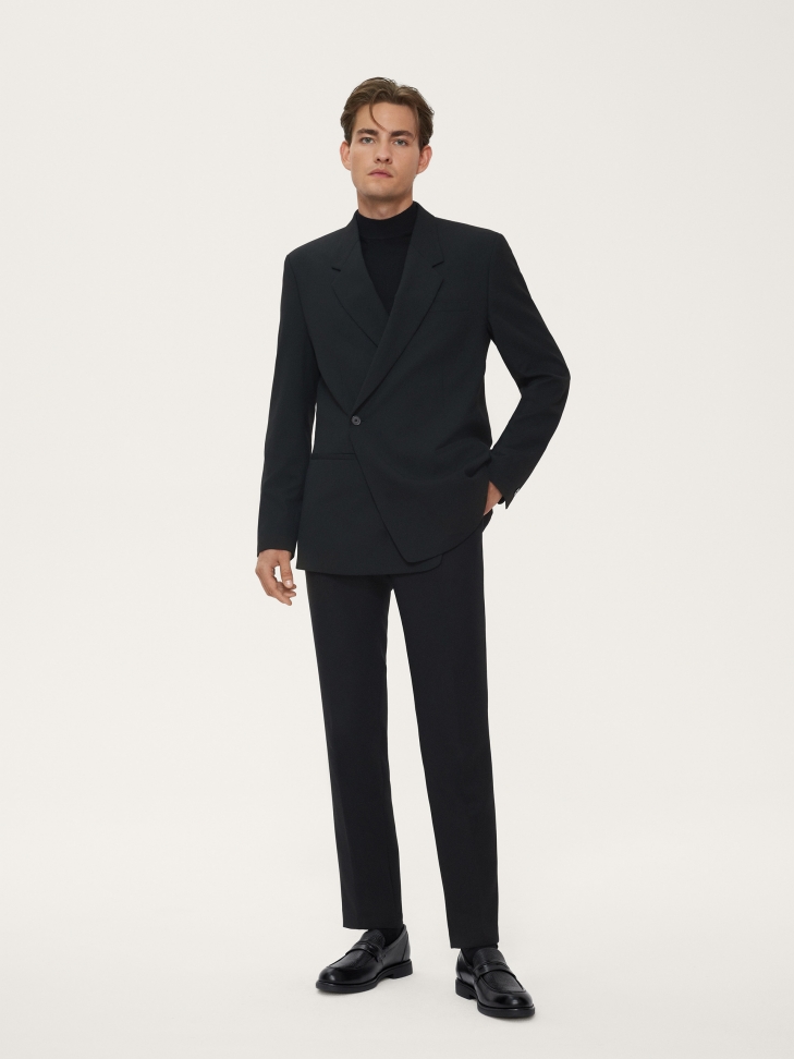 Komfortowe skórzane loafersy męskie