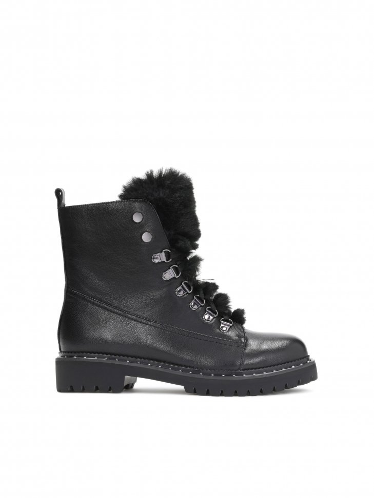 Czarne trzewiki damskie