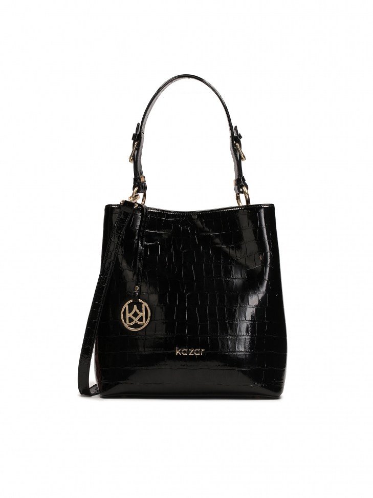 Elegancka torebka z tłoczonej skóry