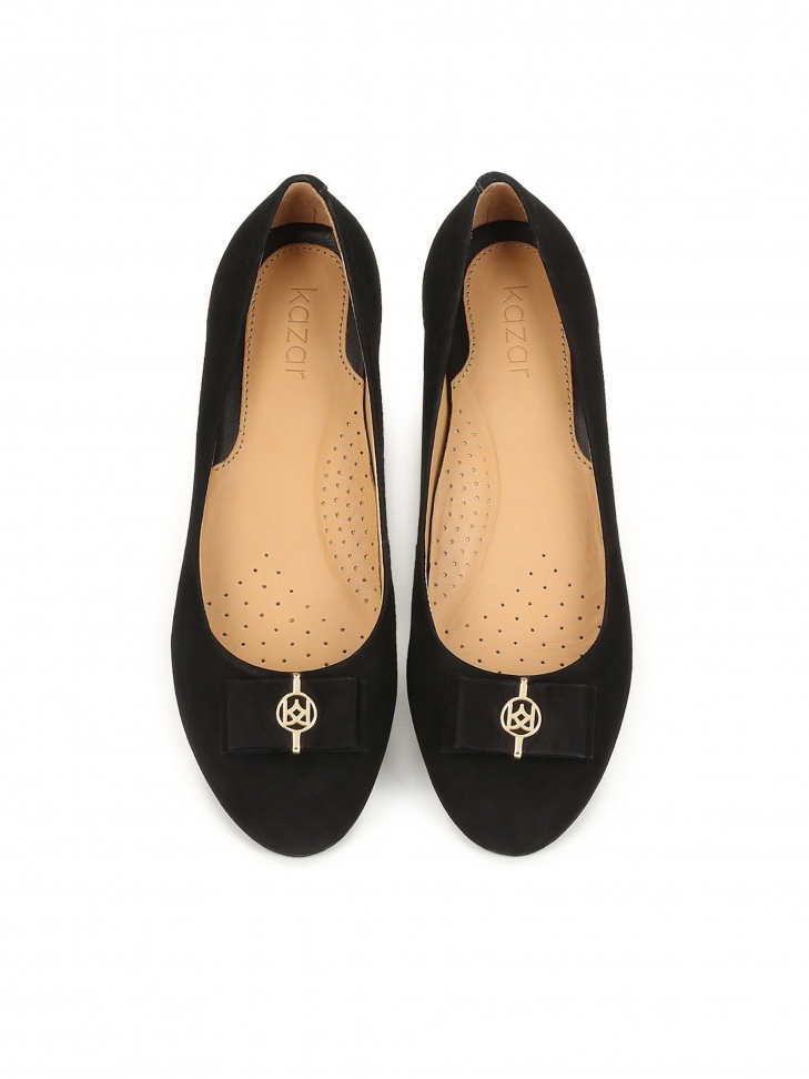 Czarne baleriny damskie