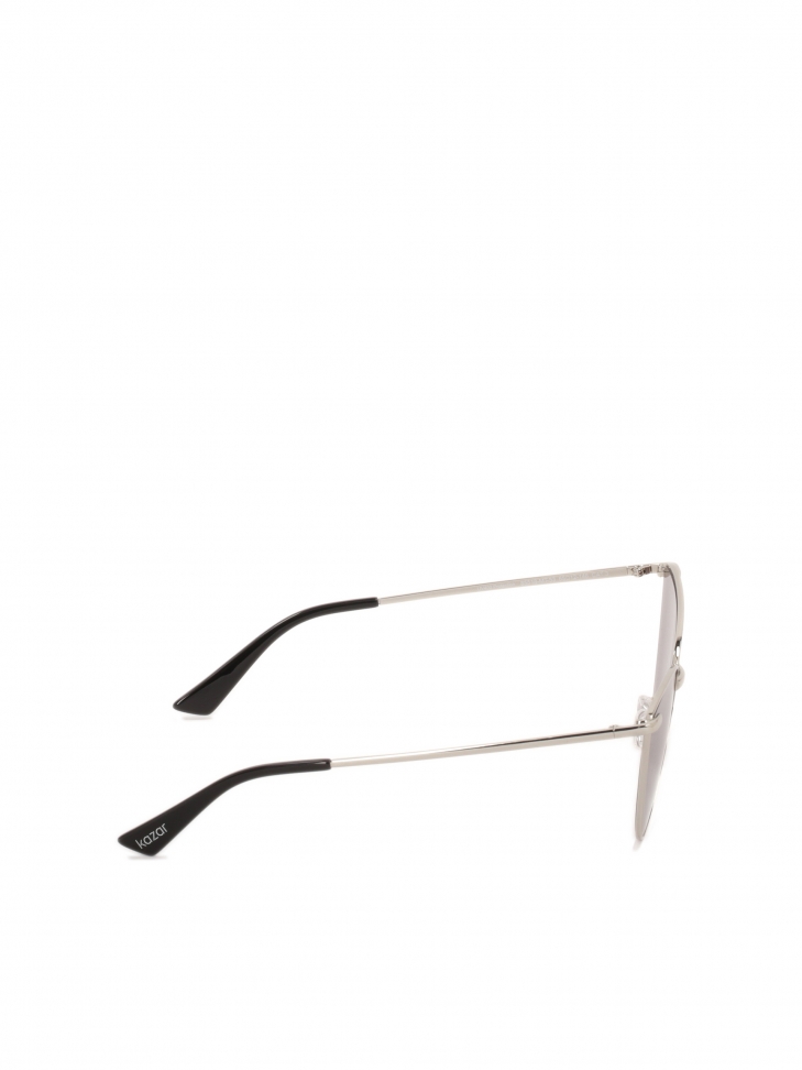 Damskie okulary w srebrnym kolorze z filtrem UV