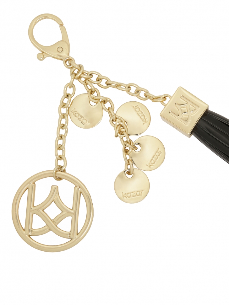 Złoto-czarny brelok damski