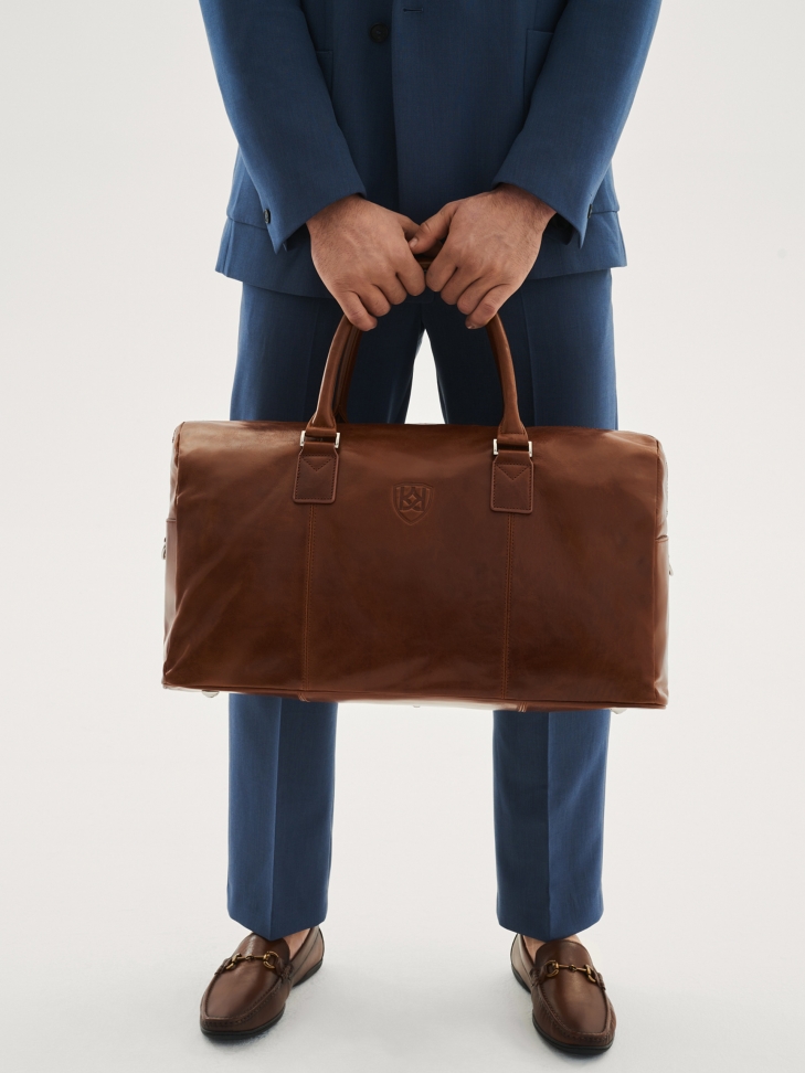 Brązowe mokasyny męskie