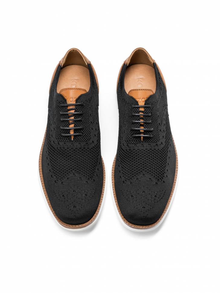 Czarne półbuty męskie