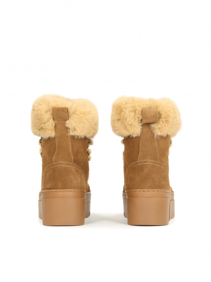 Brązowe trzewiki damskie