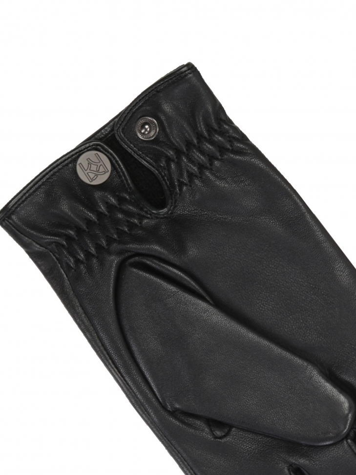 Czarne rękawiczki męskie