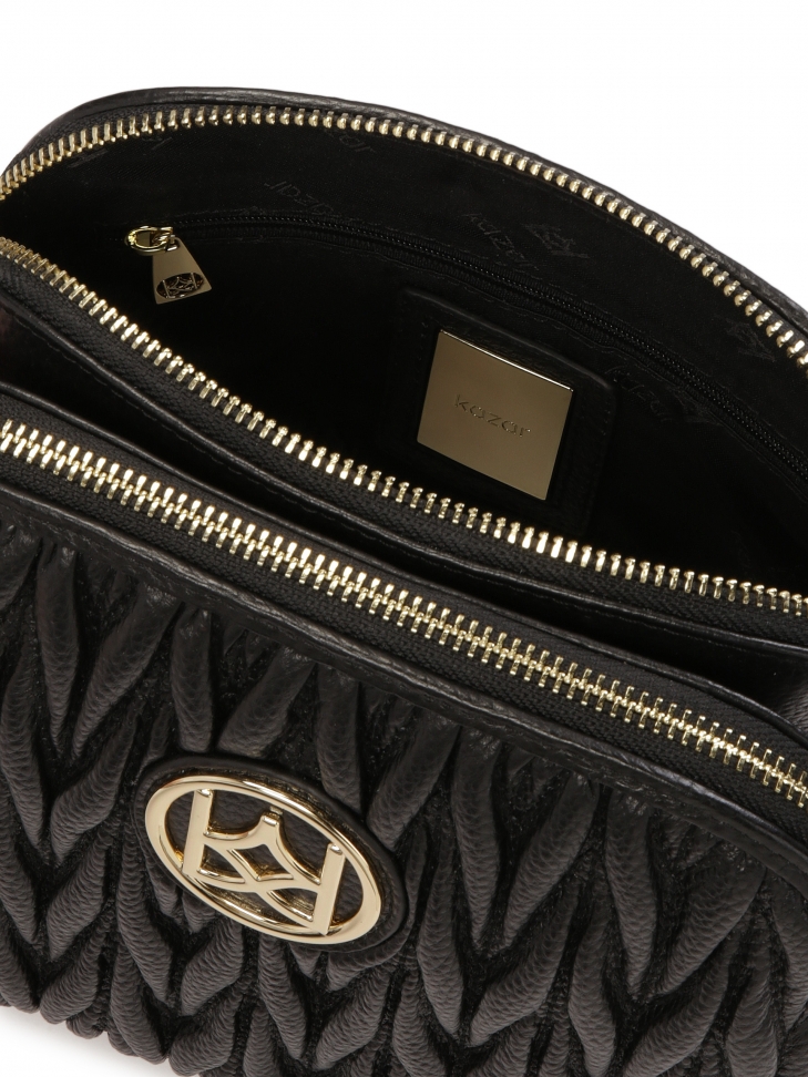 Skórzana klasyczna listonoszka na pasku