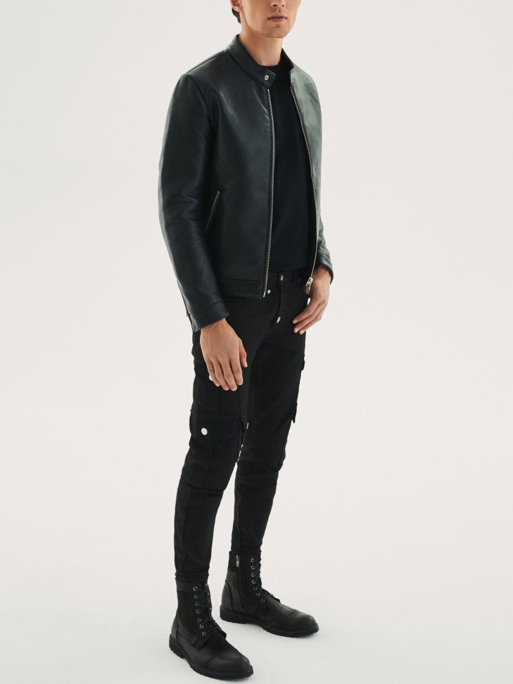 Czarne trzewiki męskie