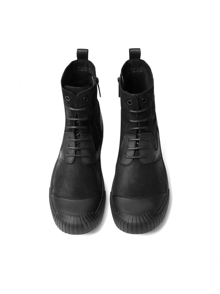 Czarne trzewiki męskie