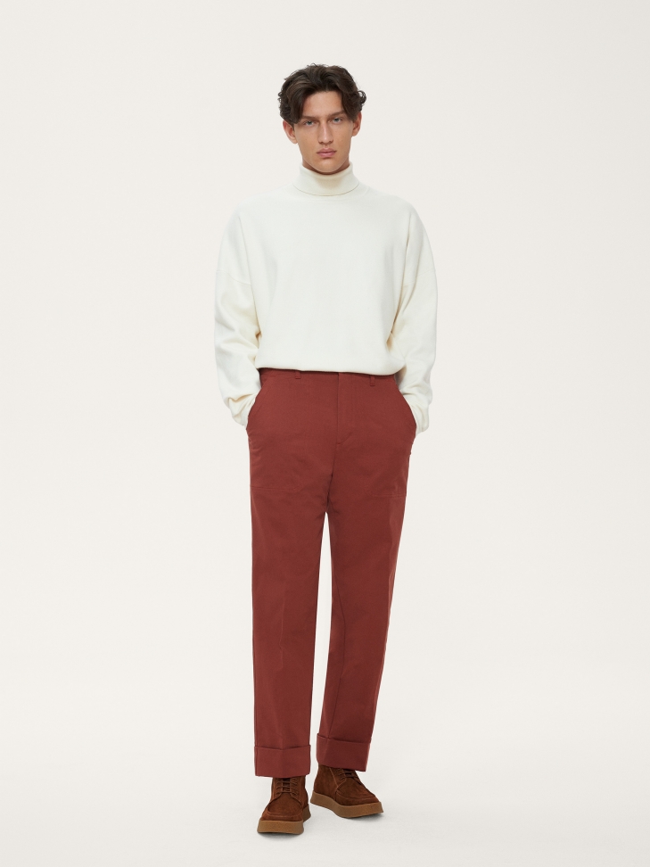 Modne sneakersy męskie z nubuku z prostą podeszwą