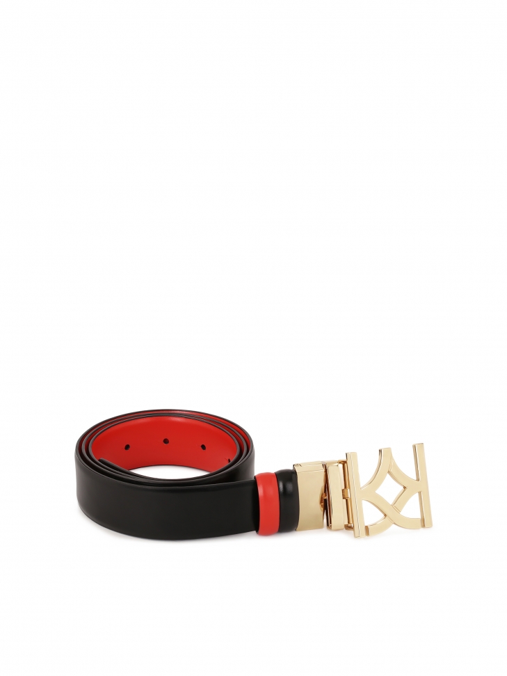 Czerwono-czarny dwustronny pasek