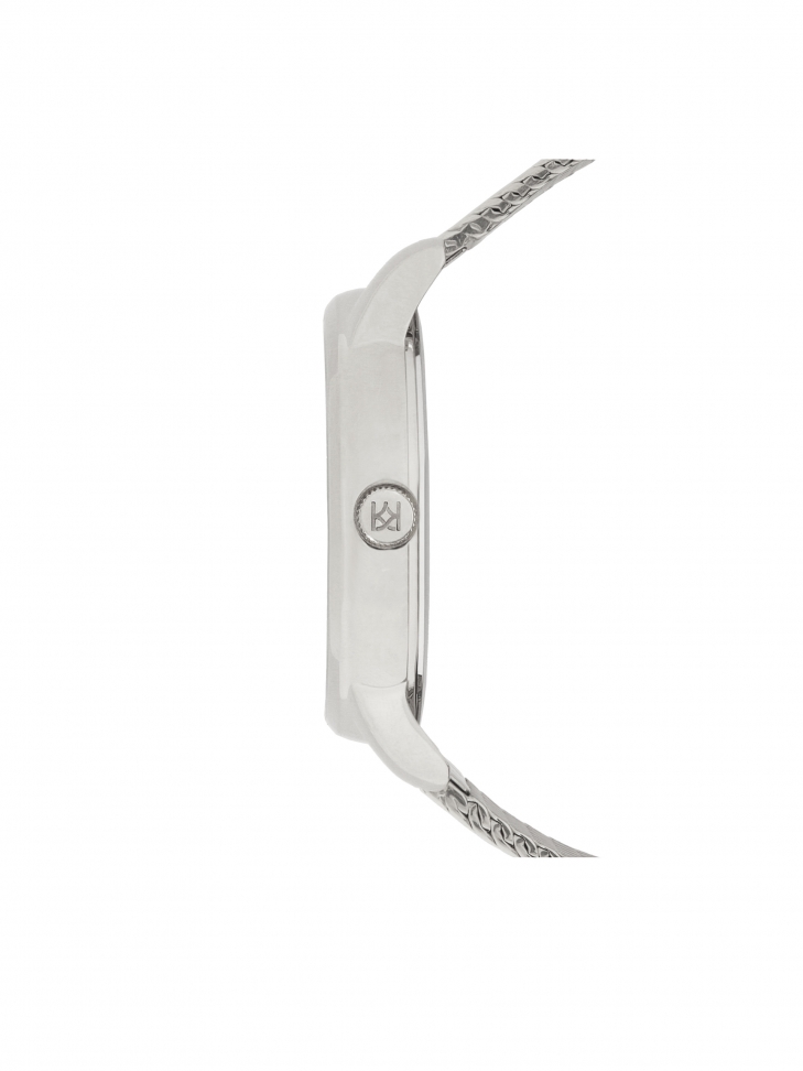 Zegarek damski w srebrnym kolorze na bransolecie mesh