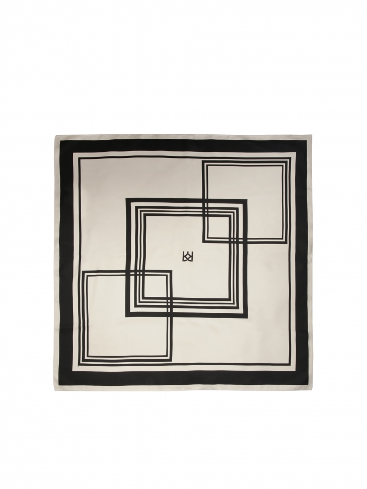 Kwadratowa apaszka z jedwabiu