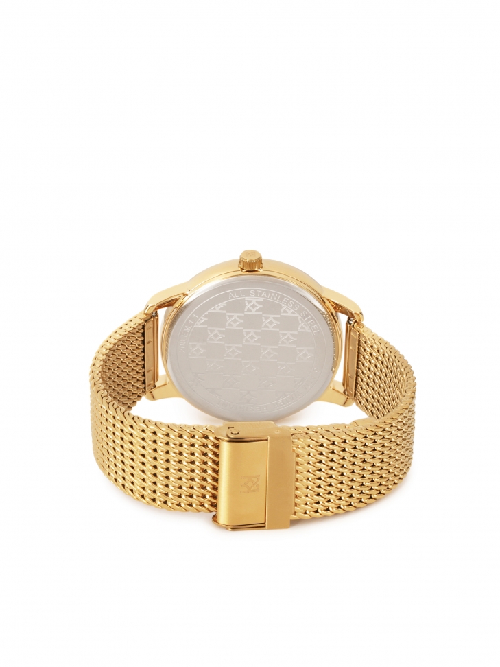 Klasyczny analogowy zegarek na bransolecie mesh