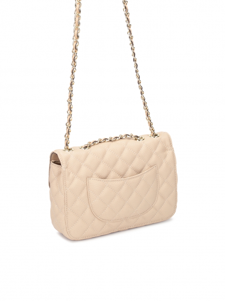 Pikowana torebka z miękkiej skóry