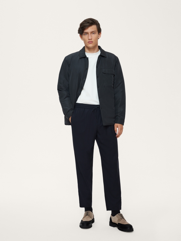 Casualowe beżowo-czarne półbuty męskie