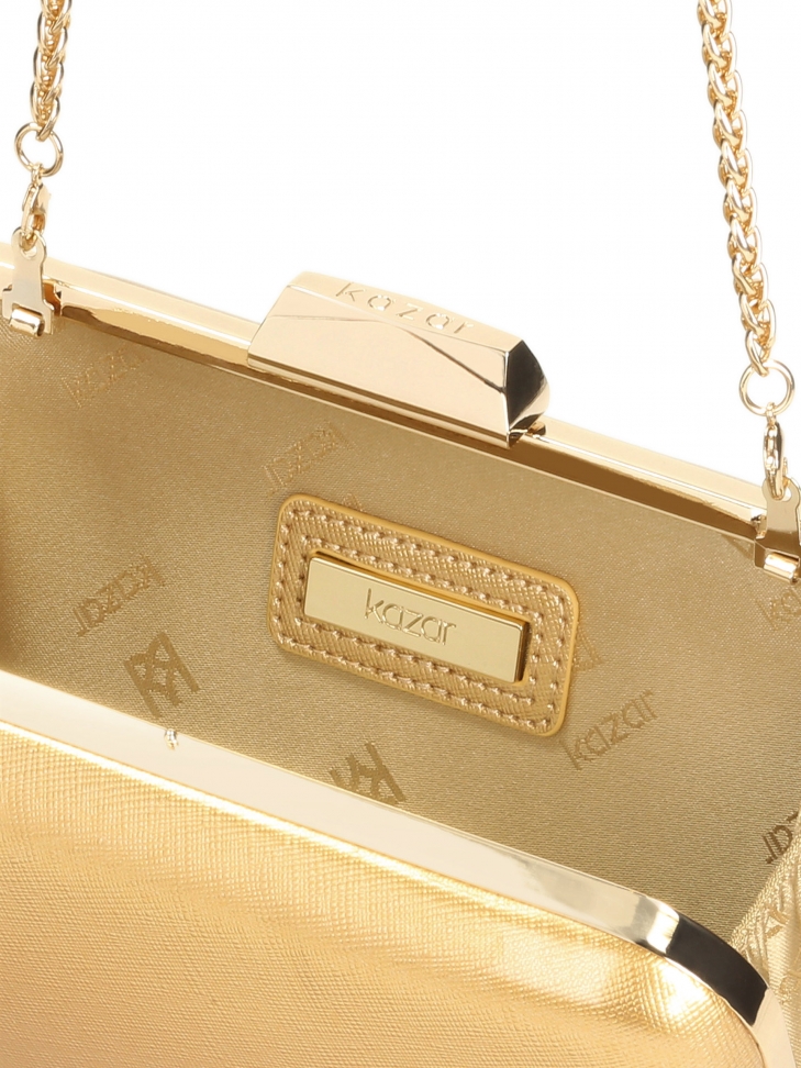 Złota kopertówka damska