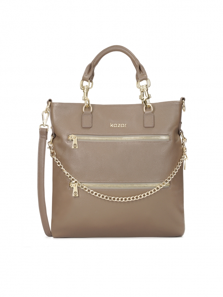 Torebka ze skóry licowej z odpinanym paskiem