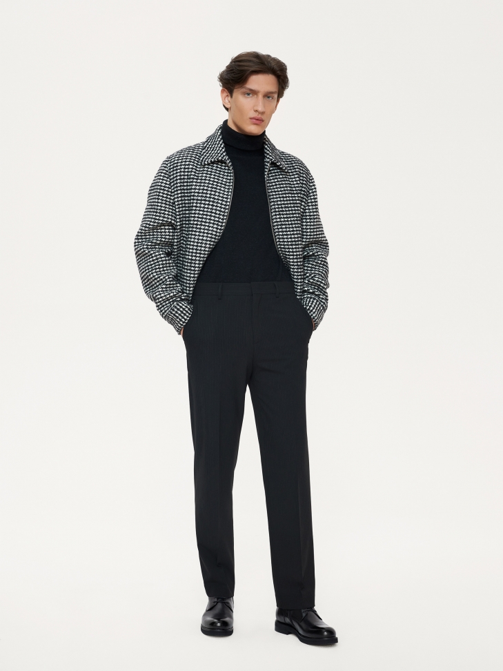 Minimalistyczne czarne trzewiki męskie w stylu casual